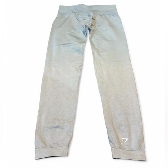 Gymshark Pants - Gymshark Sky Blue  Ombré Leggings And Matching Shorts Size Women’s Medium